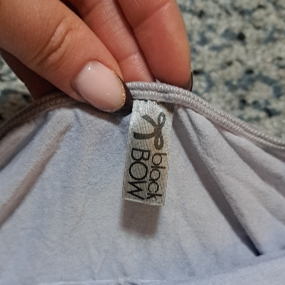 Lace Trim Chemise - Light Gray - Picture 2 of 4